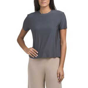 COMMANDO Asphalt Made In Usa Butter Short Sleeve Top